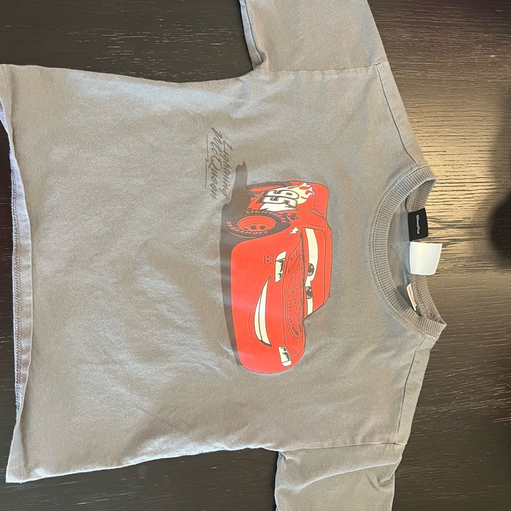 Zara Gray Kids' T-Shirt with Red Graphic